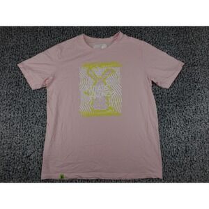 Dutch Bros Coffee Radiate Kindness Windmill Graphic T-Shirt Mens XL Pink